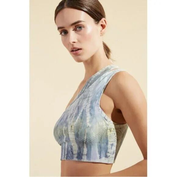 Avocado One Shoulder Sports Bra Dirty Martini Size M/L NWT - Picture 2 of 11